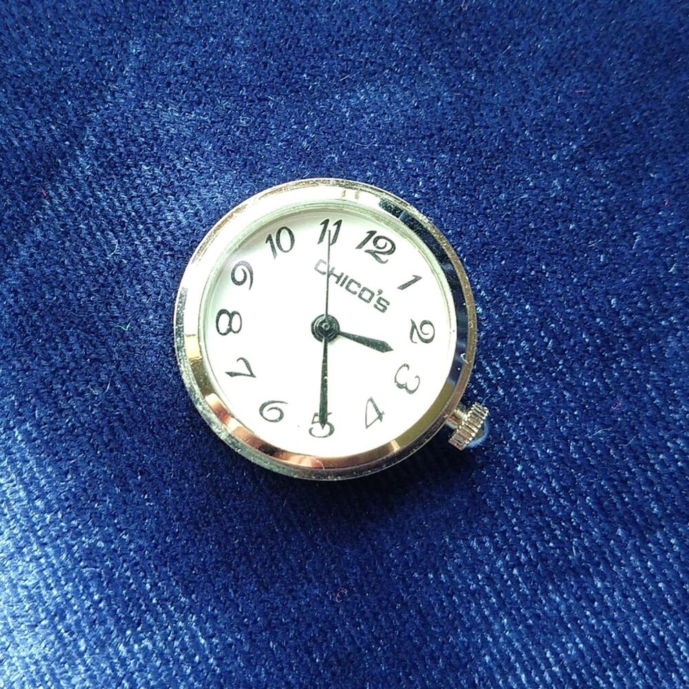 Chico's Watch Face with no setting jewelry maker artwork waiting to happen